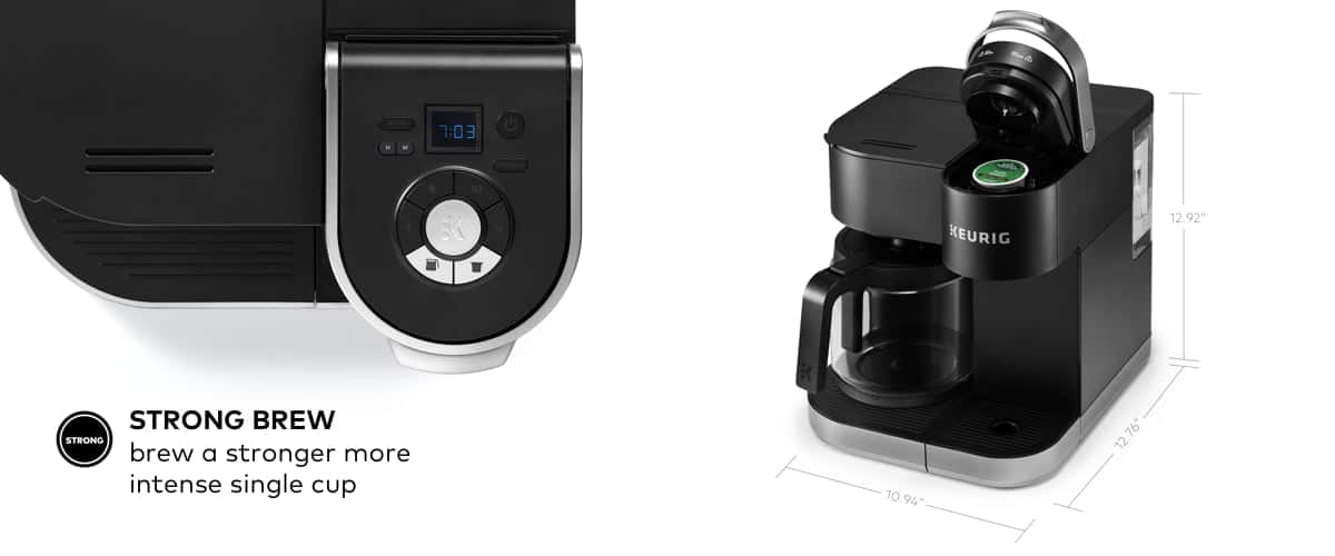 5000204978 Keurig - K-Duo Plus 12-Cup Coffee Maker and Single Serve K-Cup  Brewer - Black - Black Friday