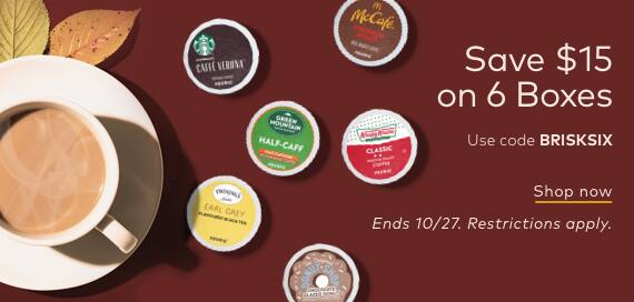 $18 Off 6 Boxes of Pods