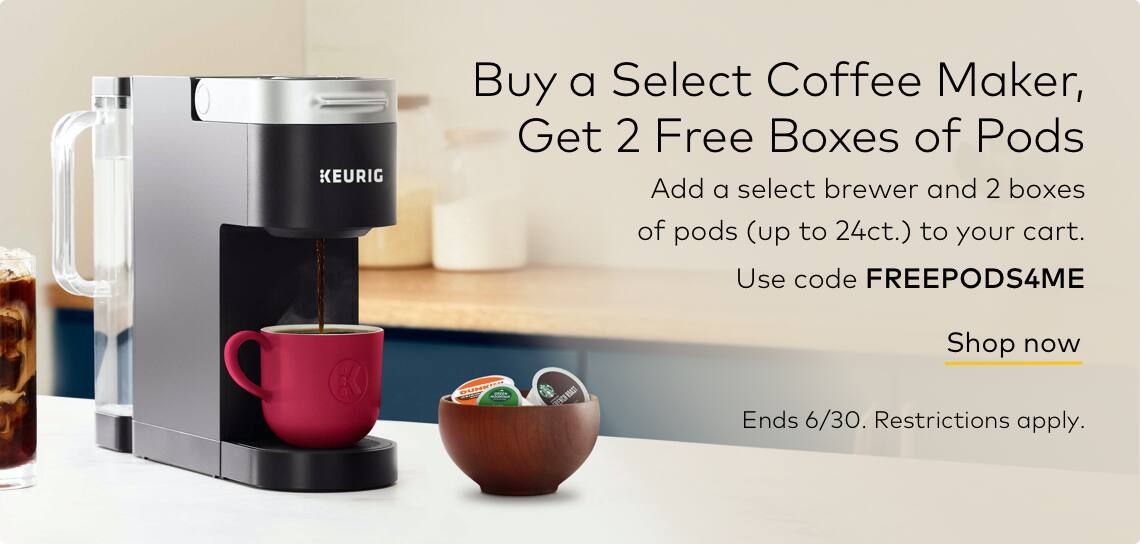 up to 48 free pods with code FREEPODS4ME